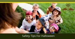 Children trick or treating