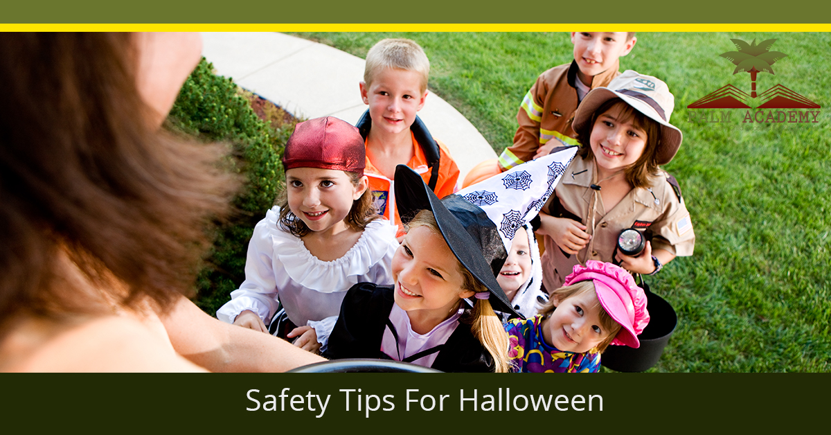 Children trick or treating