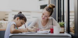 An educator and a child