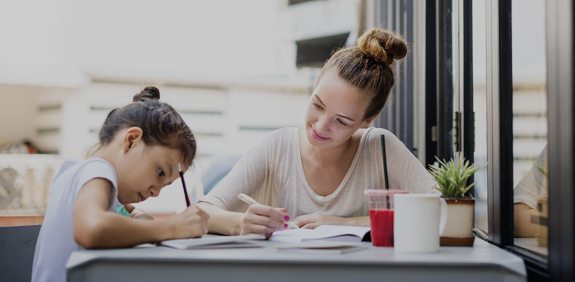 An educator and a child
