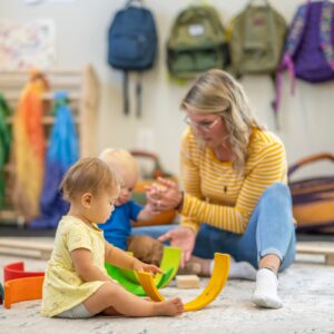 image of a mother and child learning