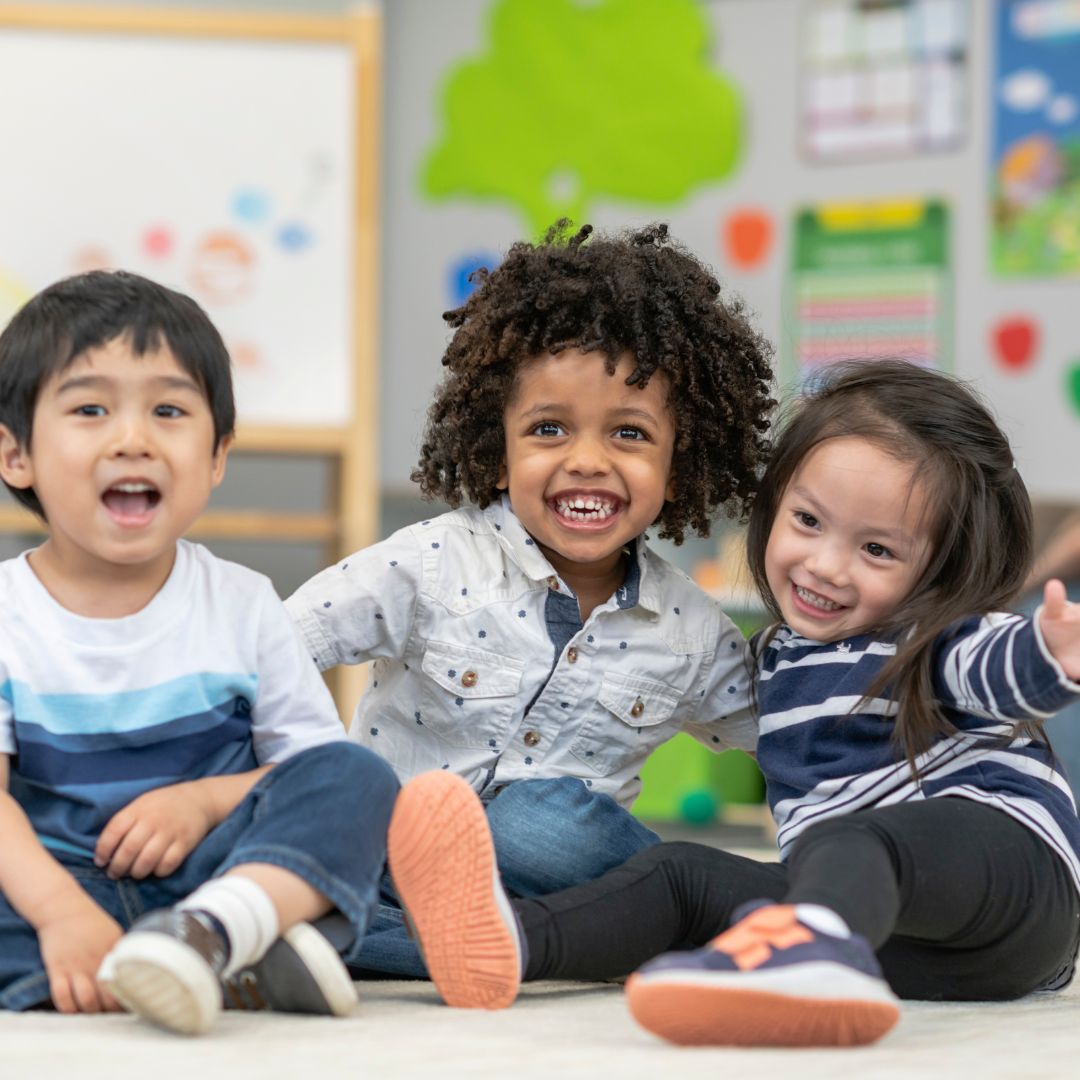 students enjoying each other company