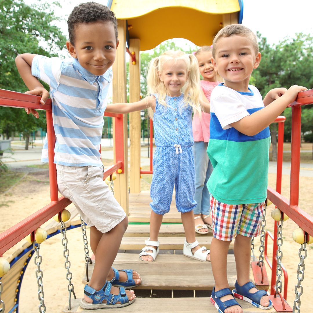 children playing outdoors