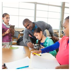 After school program with teacher supervising 