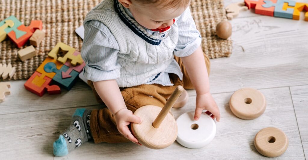 infant at daycare